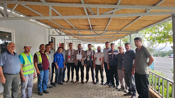 Kahramanmaraş’ta HAK-İŞ’ten Filistin’e Destek
