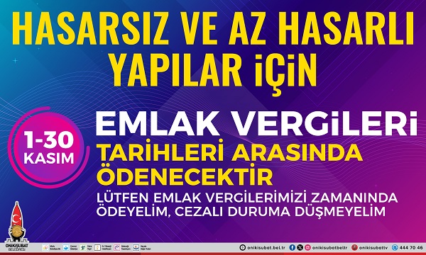 Hasarlı ev ve iş yerilerine Onikişubat Belediyesi’nden önemli uyarı