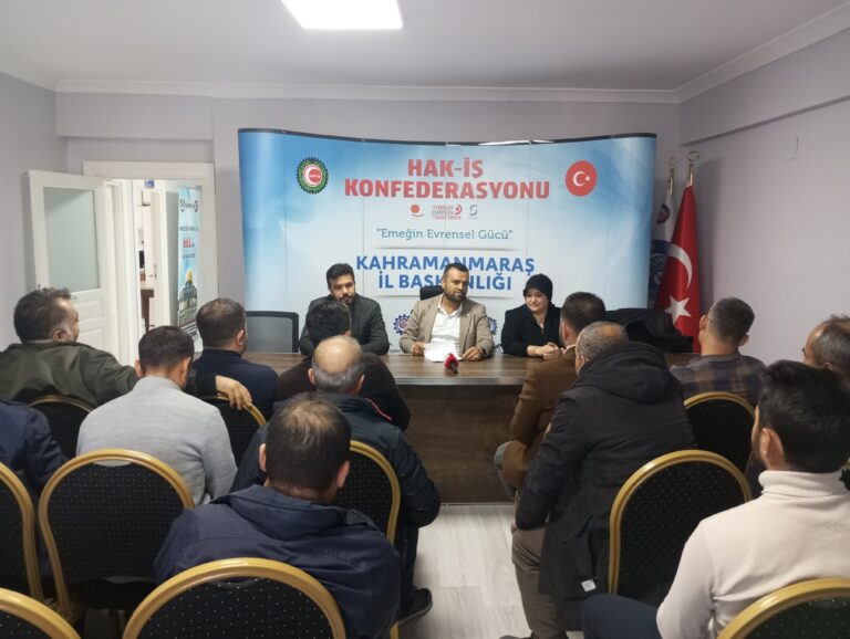 HAK-İŞ Konfederasyonu, Kadına Yönelik Şiddete Karşı Basın Açıklamasıyla Sesini Yükseltti