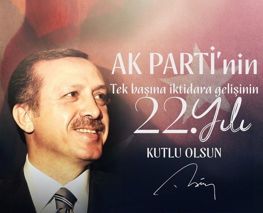 Başkan Gökşen’den AK Parti’nin 22. Kuruluş Yıl Dönümü Mesajı