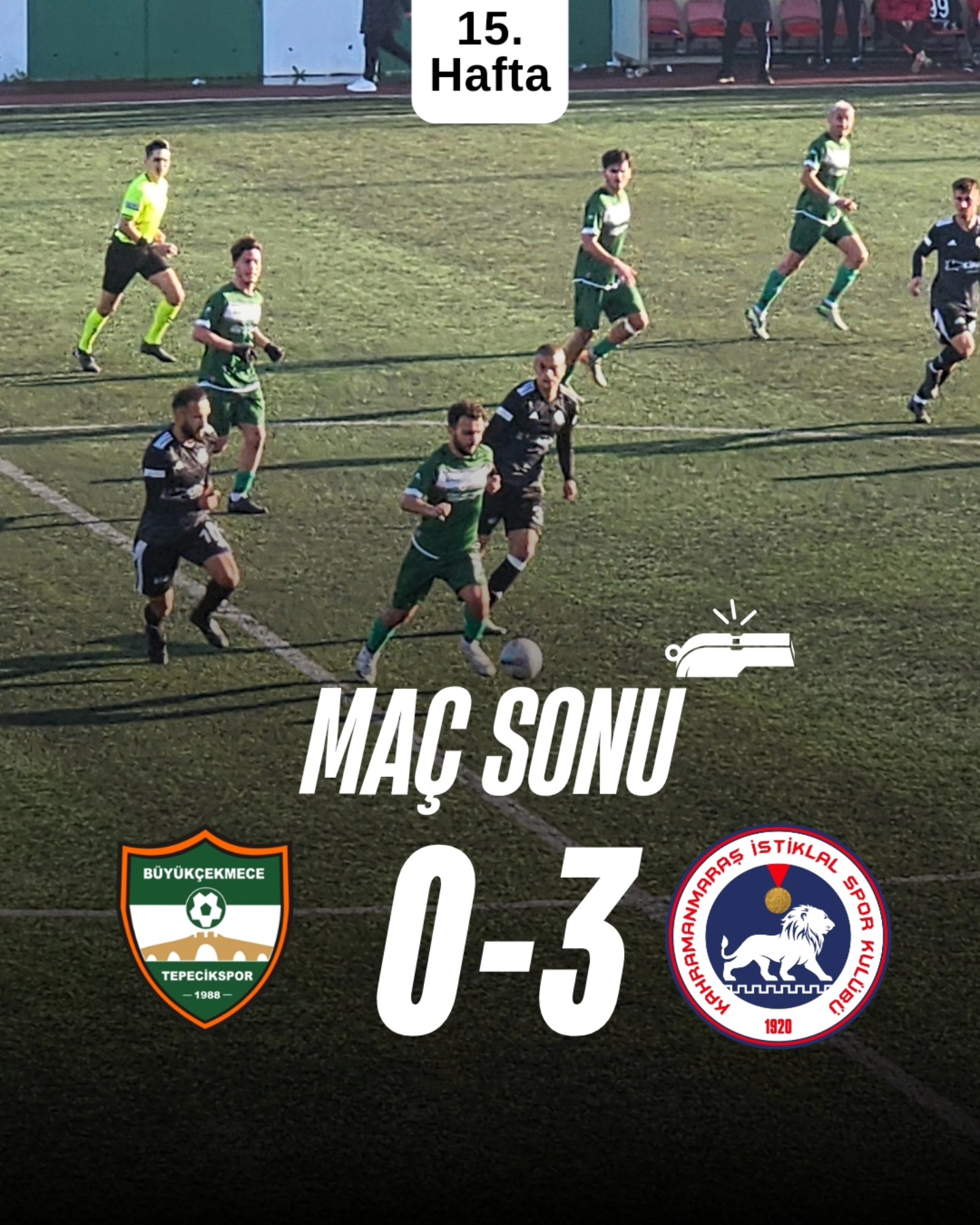 Tepeyi aştık 0-3