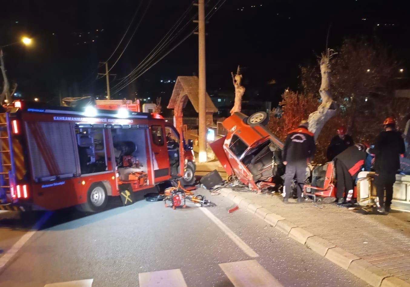 Kahramanmaraş’ta Trafik Kazası: 2 Ağır Yaralı