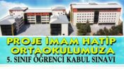 PROJE ORTAOKUL KABUL SINAVI BAŞVURULARI BAŞLADI
