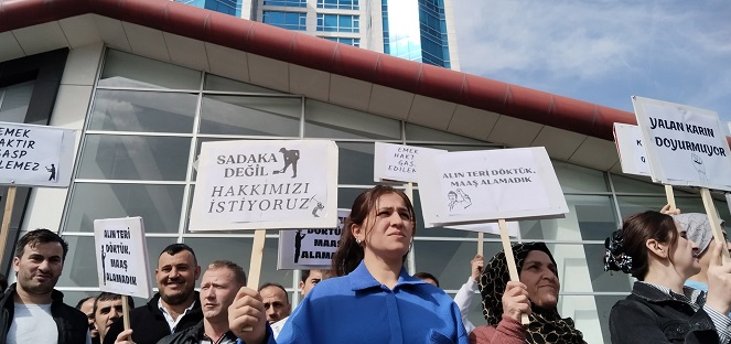 “Sadaka değil, hakkımızı istiyoruz”