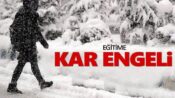 Göksun’da Eğitime kar Engeli!