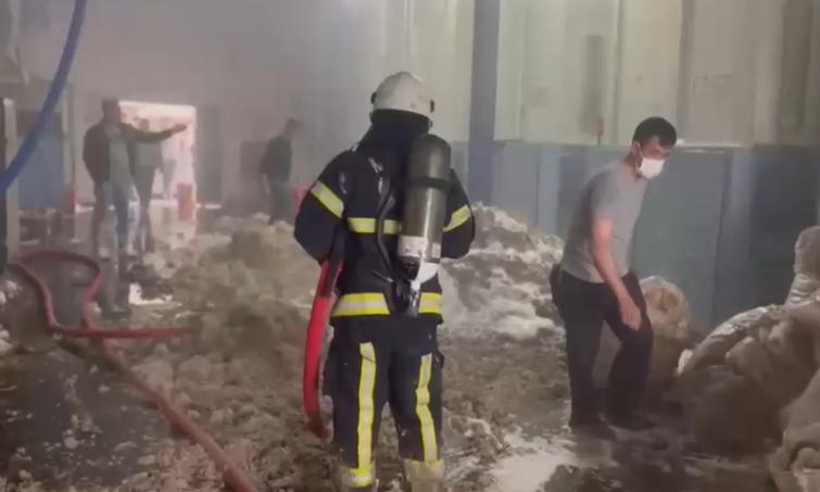 Kahramanmaraş’ta fabrika yangını