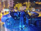 Kahramanmaraş’ta otomobil paramparça oldu