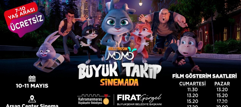 BÜYÜKŞEHİR, “AKILLI TAVŞAN MOMO” FİLMİNİ MİNİK İZLEYİCİLERLE BULUŞTURUYOR