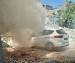 Kahramanmaraş’ta otomobil yangını