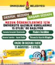 Onikişubat Belediyesi’nin ücretsiz Üniversite Hazırlık Kursu’nda yeni dönem başlıyor