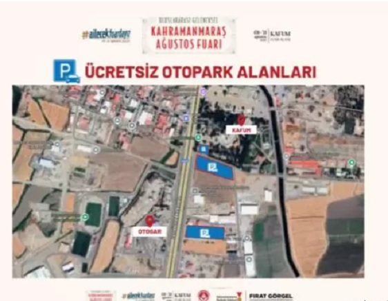Ağustos Fuarı’nda 3 Farklı Noktada Ücretsiz Otopark Daha..