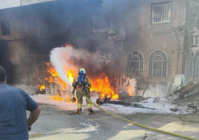 Kahramanmaraş’ta işyeri yangını: 1 yaralı