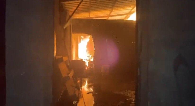Kahramanmaraş’ta ahır yangını: 5 büyükbaş hayvan telef oldu