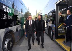 Şehrin İlk Elektrikli Otobüsleri Hayırlı Olsun