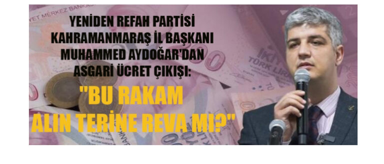 AYDOĞAR: “MİLLETİN SOFRASIYLA DALGA GEÇİLEMEZ”