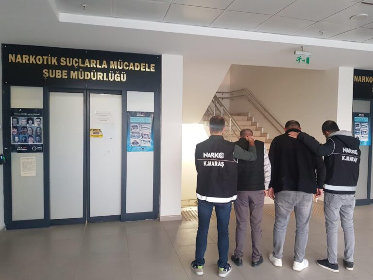 Kahramanmaraş’ta uyuşturucu operasyonu: 3 tutuklama