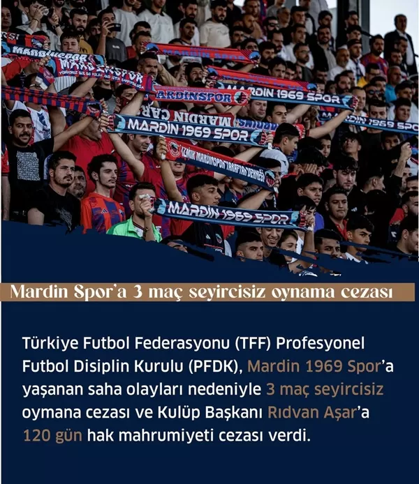 MARDİN 1969 SPORA CEZA YAĞIYOR