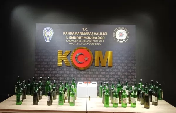 Kahramanmaraş’ta Kaçakçılığa Darbe: Silah, Tarihi Eser ve Sahte Alkol Ele Geçirildi