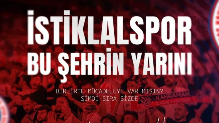 Kahramanmaraşlılar Dikkat: İstiklal Spor İçin Bağış Kampanyası Başladı