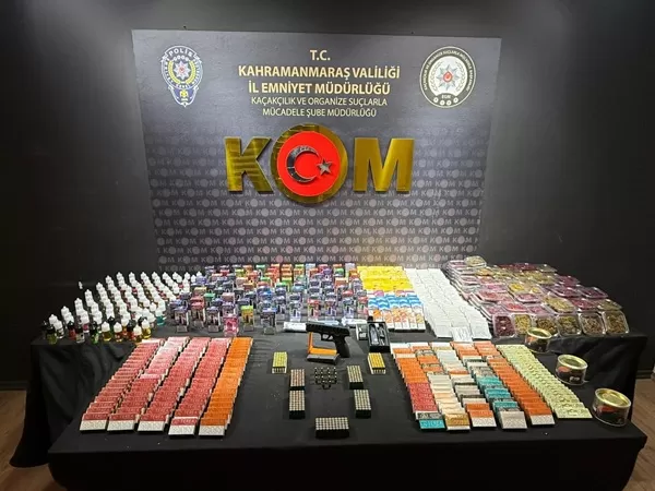 Kahramanmaraş’ta Kaçakçılık Operasyonu: Tütün ve Silah Ele Geçirildi