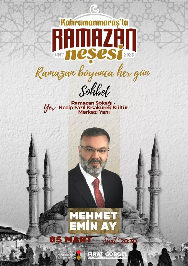 5 Mart’ta Ramazan Sokağı’nda Mehmet Emin Ay ile “Ramazan ve İnsan” Sohbeti