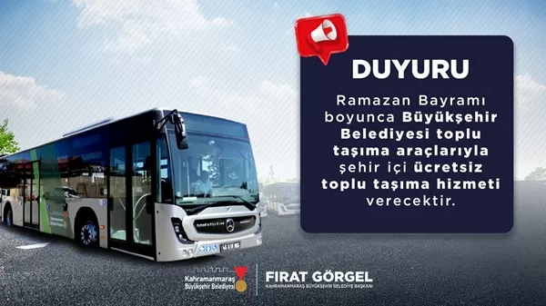 Büyükşehir’den Bayram Müjdesi: Ücretsiz Ulaşım Başlıyor!