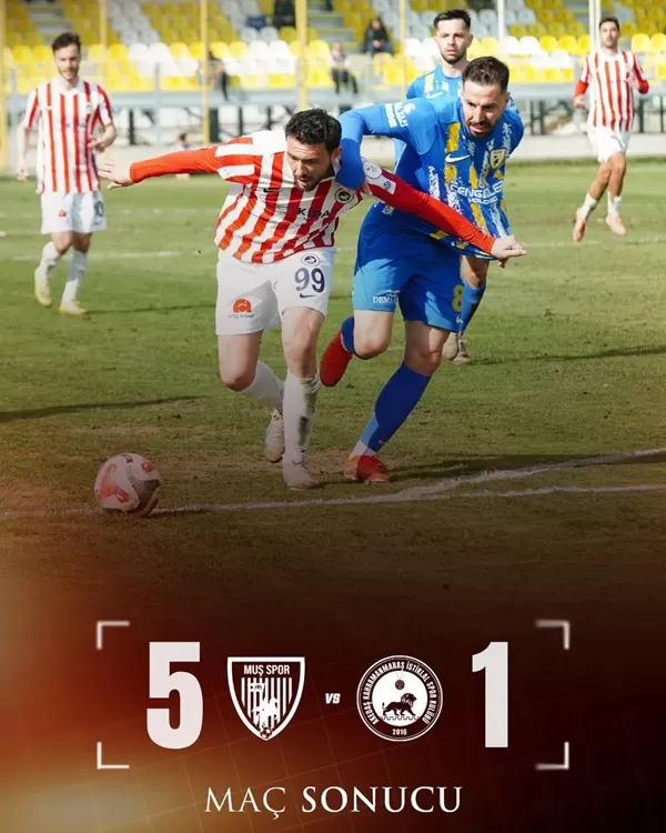 İstiklalspor Muş’ta Dağıldı