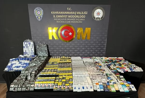 Kahramanmaraş’ta Kaçak Sigara ve Uyuşturucu Operasyonu: 1 Tutuklama