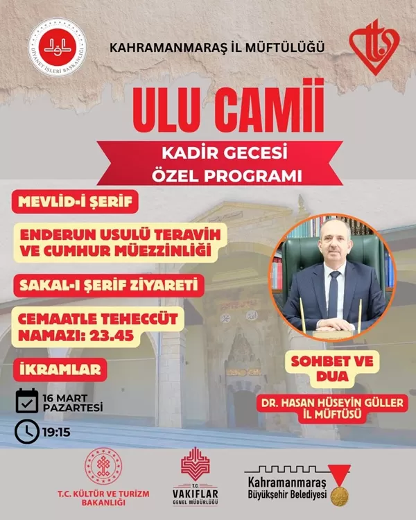 Kahramanmaraş’ta Açılış Programlarına ‘İlber Ortaylı’ Ertelemesi: Tarihi Camiler İbadete Açılıyor