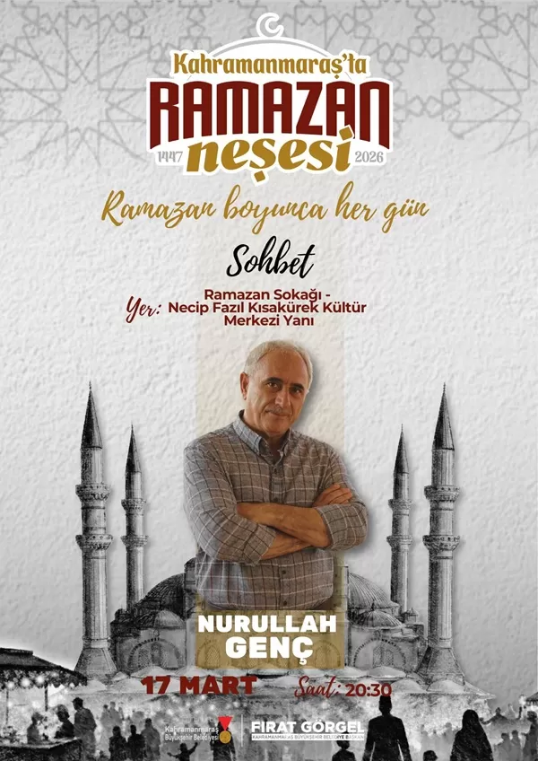 Nurullah Genç Kahramanmaraşlılarla Buluşuyor: Ramazan Sokağı’nda Edebiyat Rüzgârı