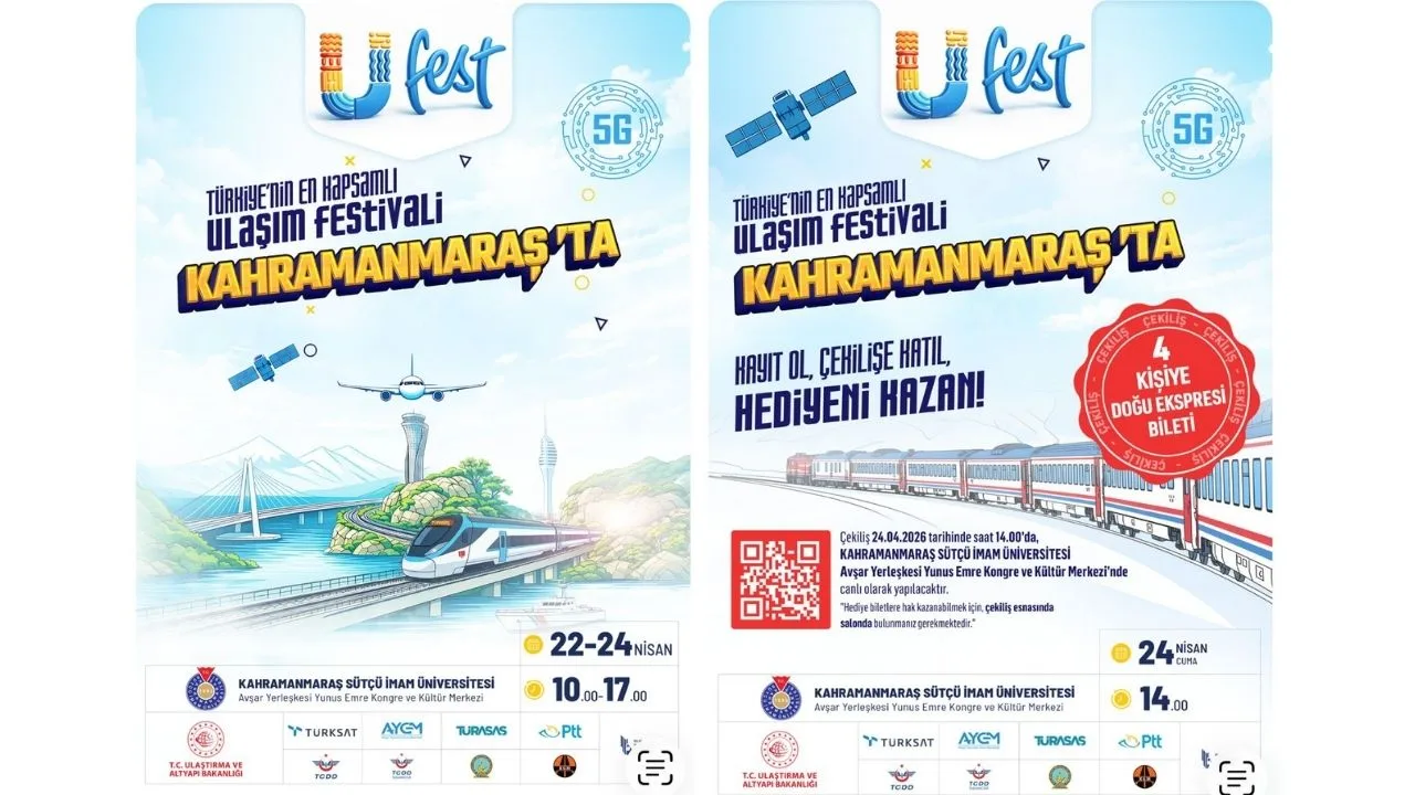 Kahramanmaraş’ta UFEST Rüzgarı: Hem Ulaşım Teknolojileri Hem De Doğu Ekspresi Bileti!