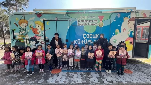 Kahramanmaraş’ta Mobil Kütüphane Çocuklarla Buluştu