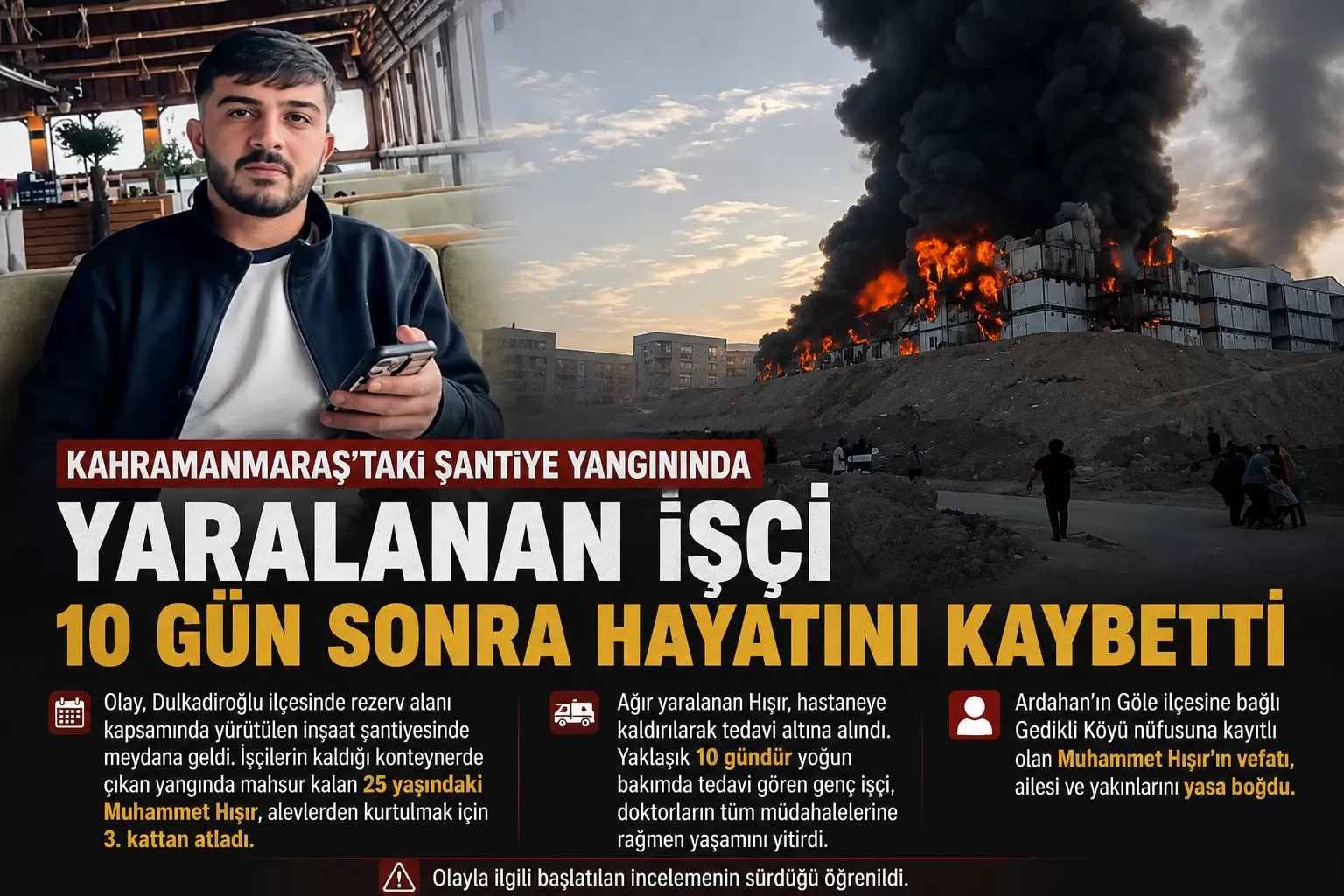 Rezerv Alanındaki Yangında Kahreden Ölüm!