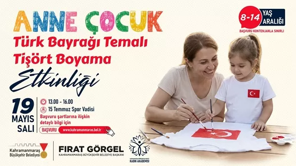 19 Mayıs’a Özel Anlamlı Buluşma: Anne ve Çocuklar Türk Bayrağı İçin Boyayacak!