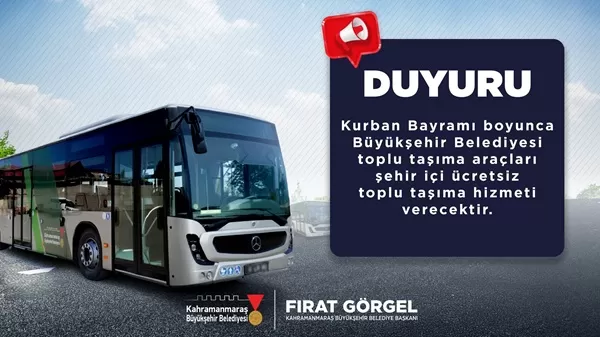 Müjdeyi Büyükşehir Verdi! Bayramda Otobüsler Ücretsiz: İşte Tarihler ve İletişim Hattı