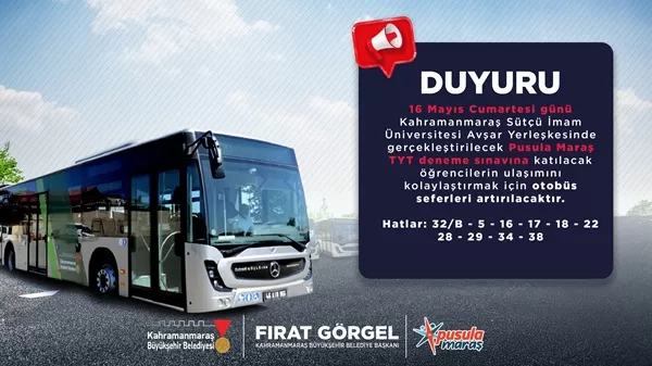 YKS Öncesi Büyükşehir’den Dev Destek: “Son Prova” İçin Seferler Artırılıyor!