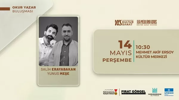 Kahramanmaraş’ta Okur – Yazar Buluşması: Salih Erayabakan ve Yunus Meşe Geliyor!