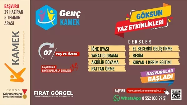 KAMEK İlçelerdeki Ücretsiz Yaz Kursları İçin Başvuruları Almaya Başladı