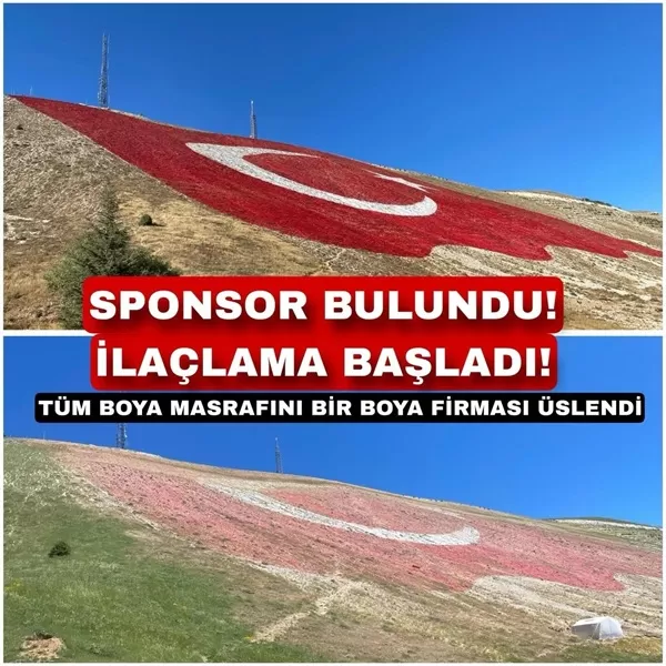 Ahır Dağı’nda Muhteşem Seferberlik! Dev Türk Bayrağı İçin Dronlar Havalandı, Boya Sponsoru Hazır!