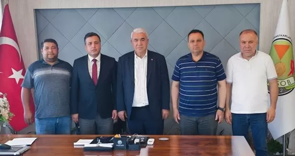 Yurt Hizmetleri Müdürü Ali Aksu’dan KMESOB Başkanı Ahmet Kuybu’ya Ziyaret
