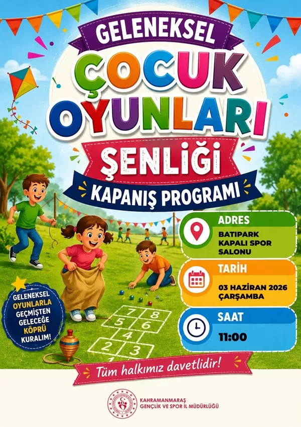 Gençlik ve Spor İl Müdürlüğü’nden Makro Proje: Geleneksel Çocuk Oyunları Şenliği Batıpark’ta Kapanış Performansıyla Taçlandı