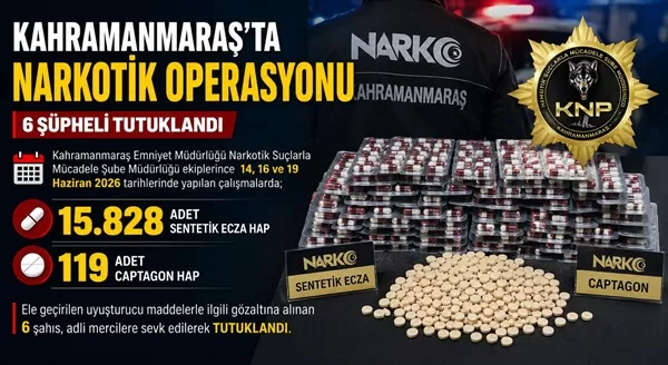 16 Bin Uyuşturucu Hap Yakalandı: 6 Zehir Taciri Demirlikler Arkasında!
