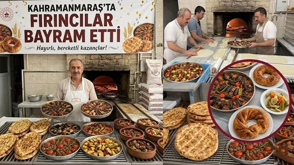 Fırın Önlerinde Kuyruklar Oluştu, Tepsiler Tezgahlardan Taştı! Kahramanmaraşlı Fırıncılar Çifte Bayram Etti!