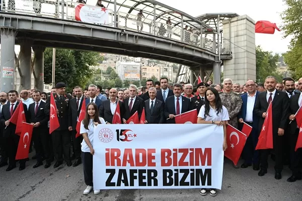 Kahramanmaraş’ta 15 Temmuz’un 10’uncu Yılında Milli Birlik Yürüyüşü