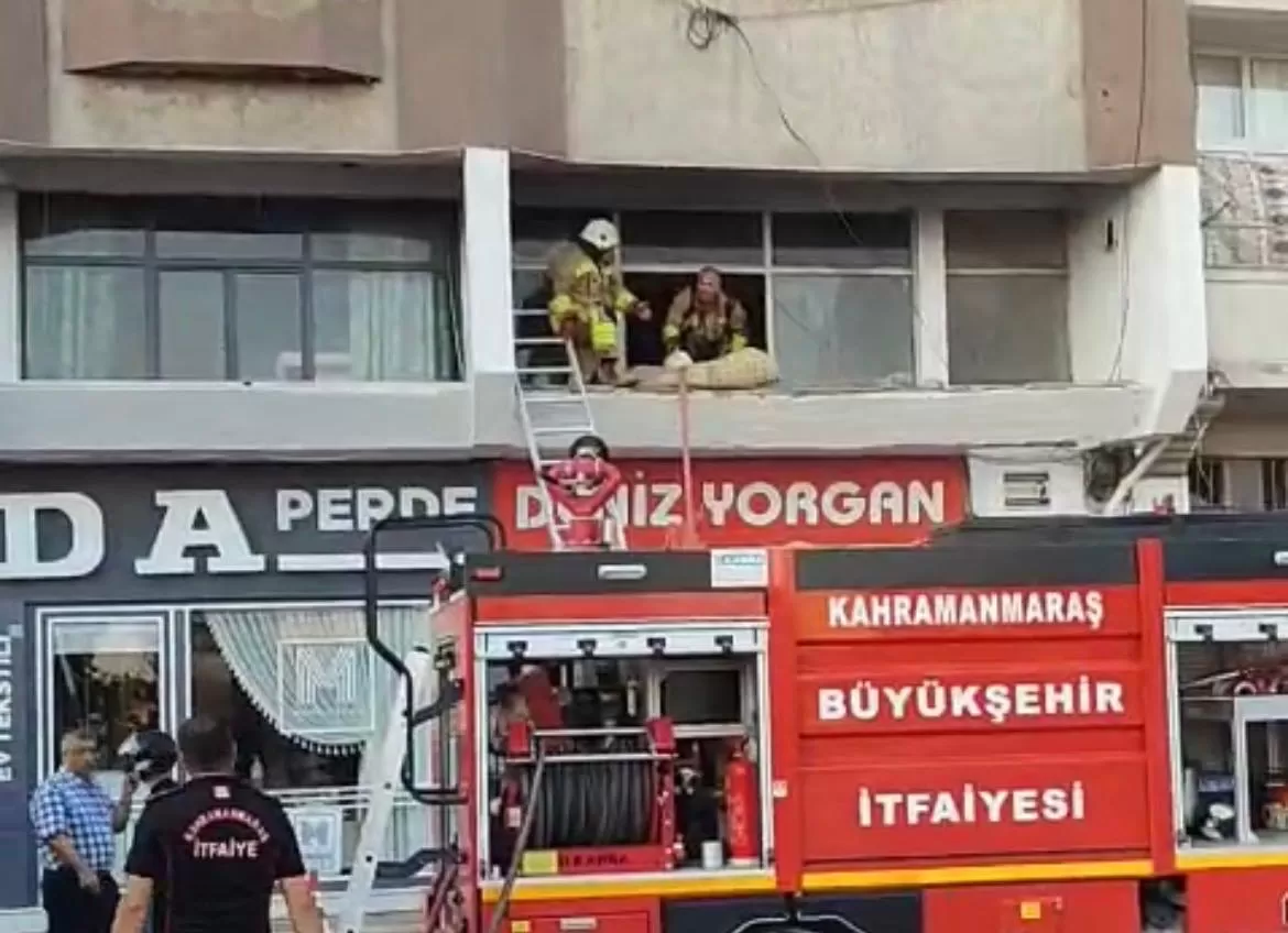 Kahramanmaraş’ta işyerinde yangın