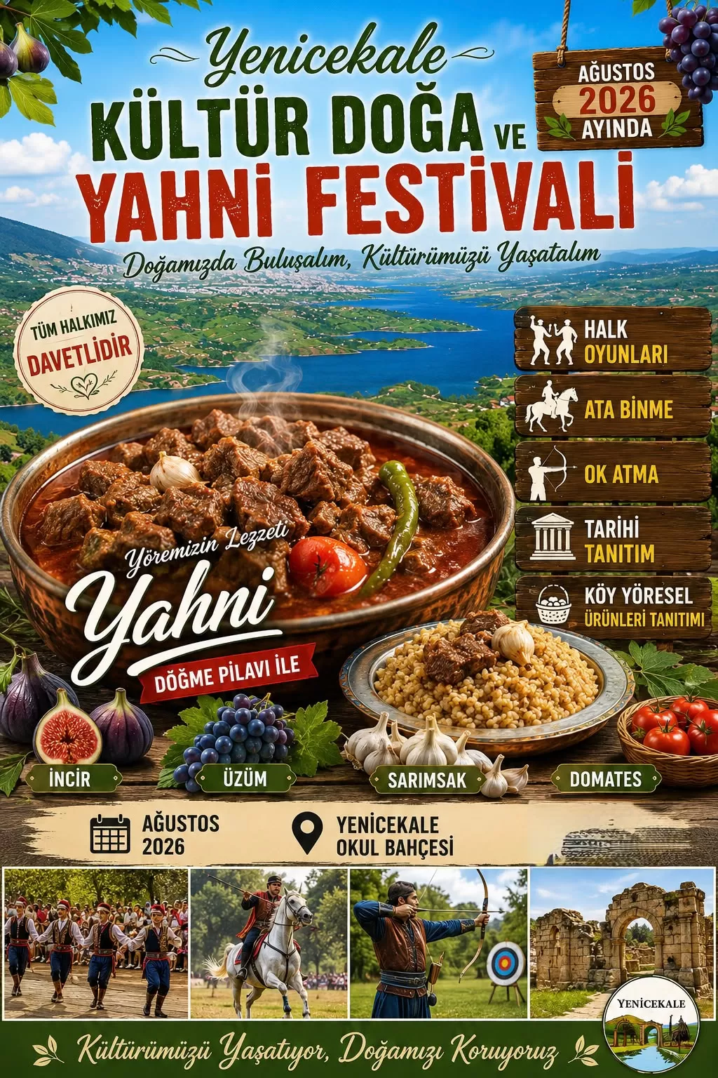 Yenicekale’de Kültür ve Lezzet Şöleni Başlıyor!