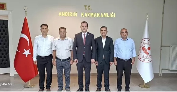 Eğitim-Bir-Sen Heyetinden Andırın Kaymakamı Ömer Bulut’a Ziyaret