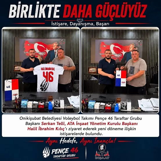 ATA İnşaat’tan Onikişubat Voleybol’a Destek Ziyareti