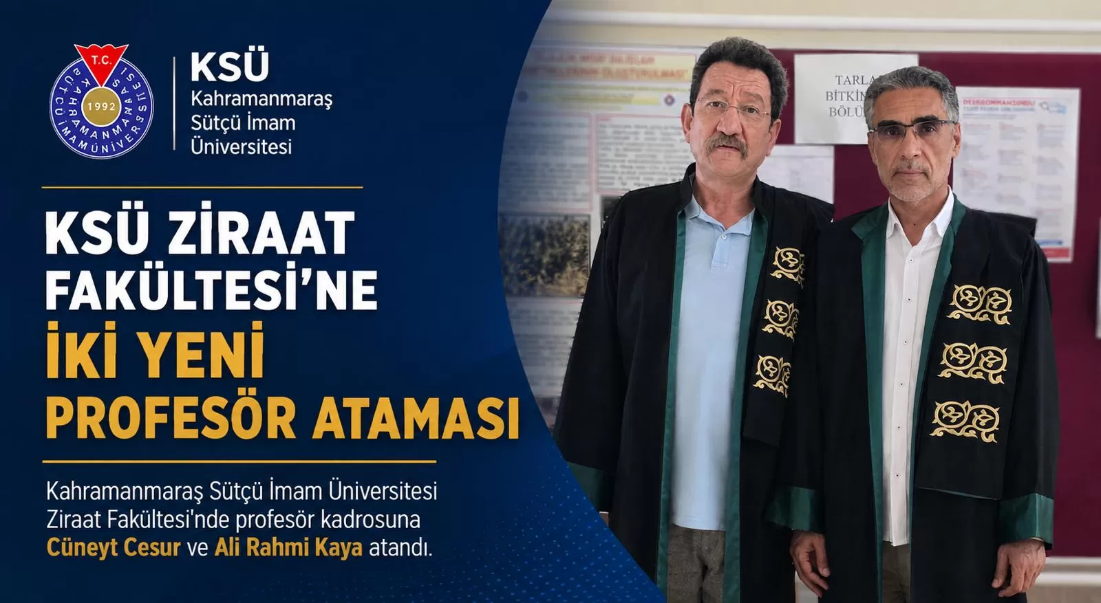 Ksü Ziraat Fakültesi’nde Profesör Ataması Gündemi