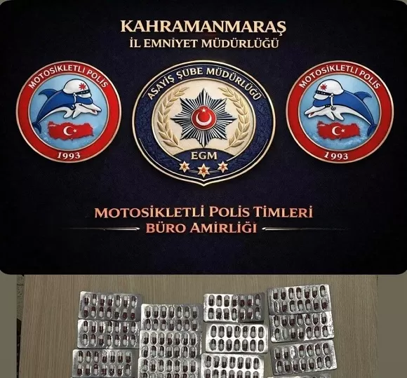 Kahramanmaraş’ta Yunus ekiplerinin dikkati 790 sentetik hap ele verdi